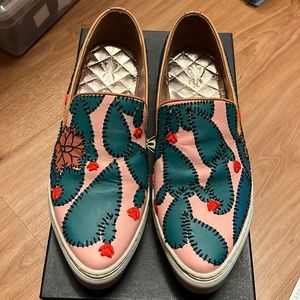 Leather slip in shoes